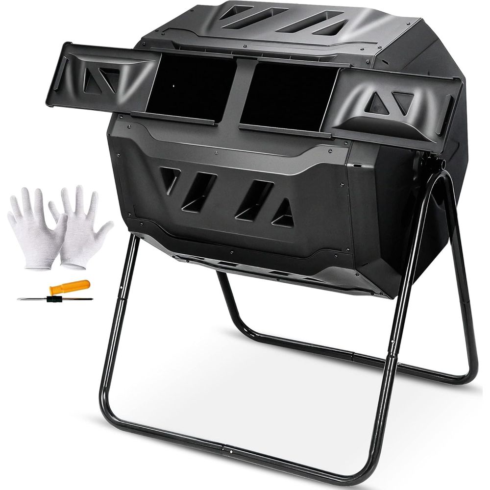 Compost Bin - Kompostownik obrotowy o pojemności 43 galony,