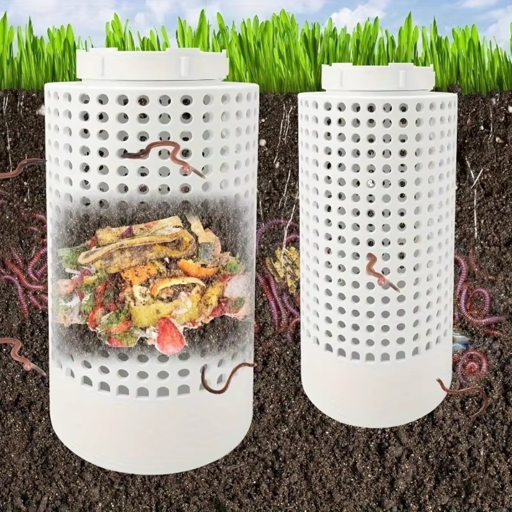Compost Bin - 1 szt. Oszczędzający miejsce pojemnik na