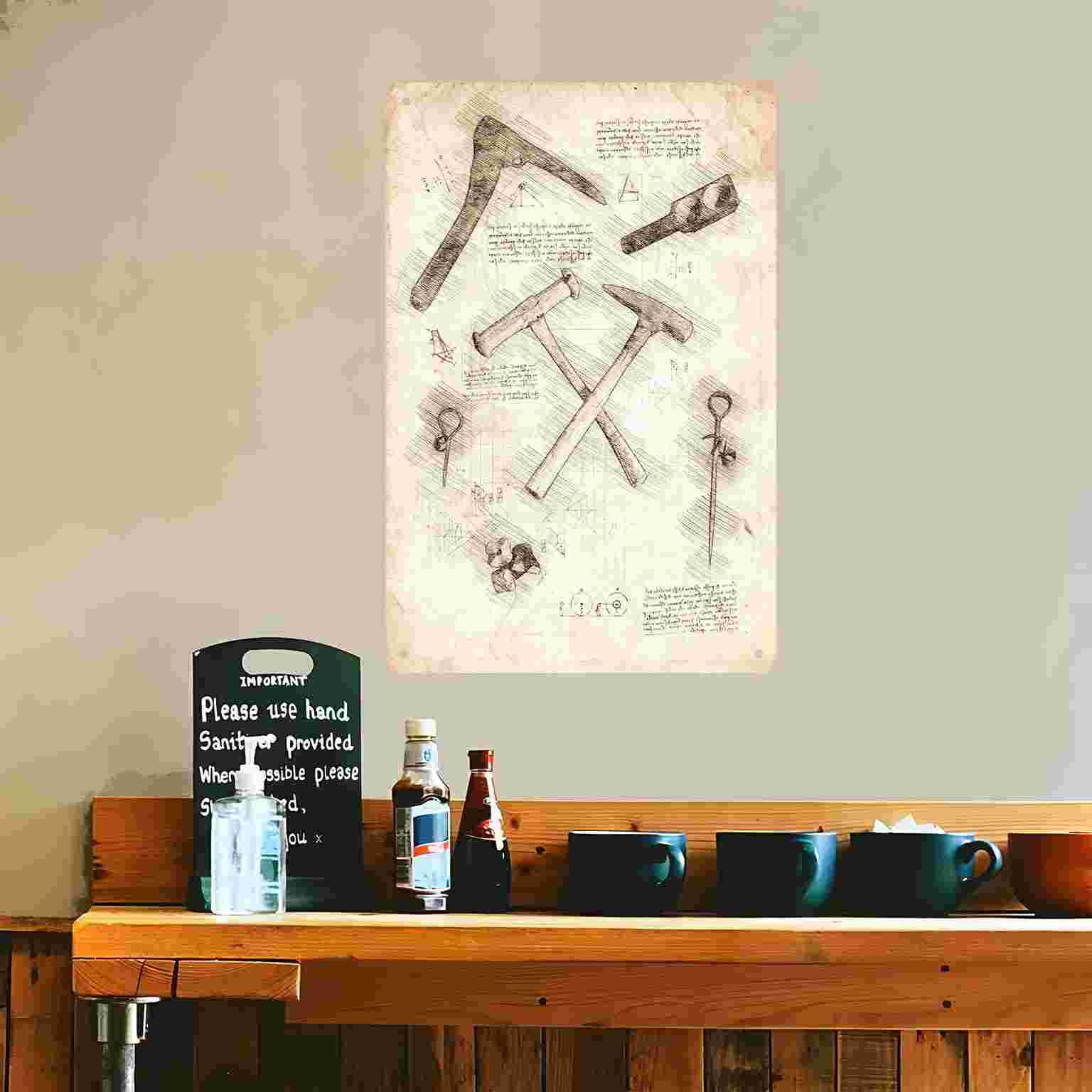 2D PŁASKA 1 szt. Vintage Metal – Gardening Tools Sketch recenzja i cena
