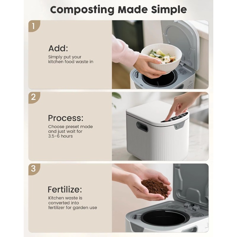 【2026】2.5L Bezsmoczy pojemnik  – Compost Bin recenzja i cena