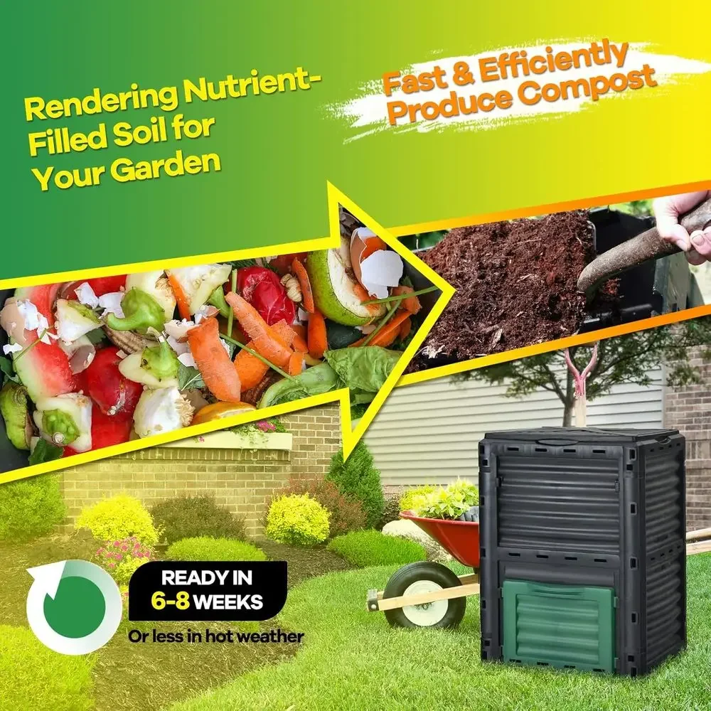 80-galonowy pojemnik na kompos – Compost Bin recenzja i cena