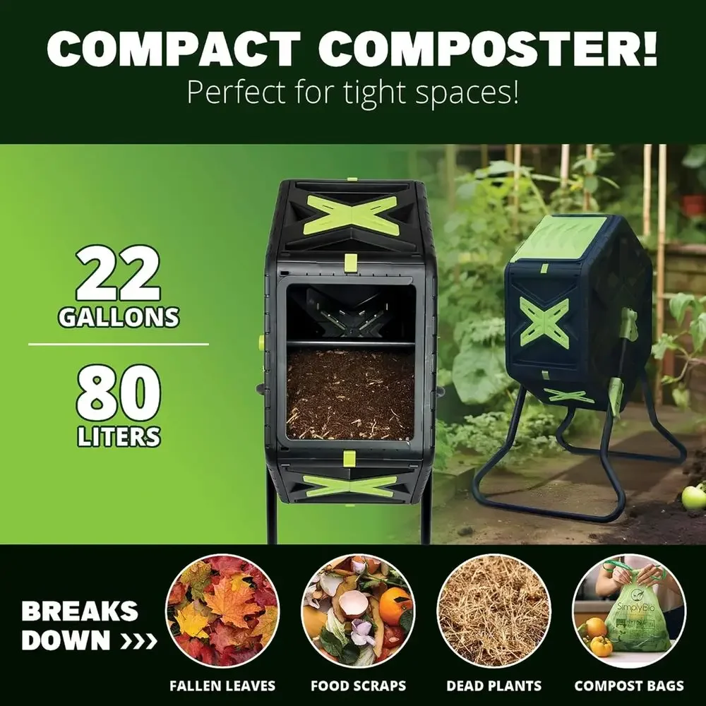 Obrotowy pojemnik na kompost o – Compost Bin recenzja i cena