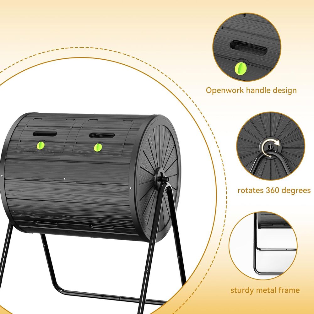 Zewnętrzny, całoroczny, dwukom – Compost Bin recenzja i cena